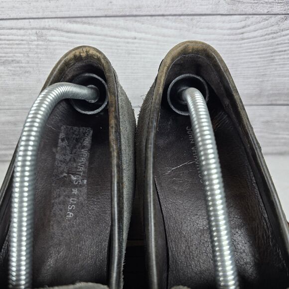 John Varvatos USA Slip On Loafers Suede Leather Grey Men’s Sz 11 main image 4